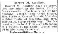 Staulker, Harriet